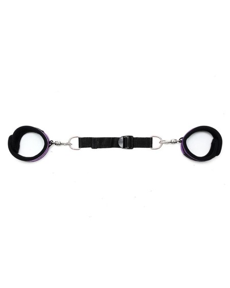 anklecuffs with spreader strap adjustable violet