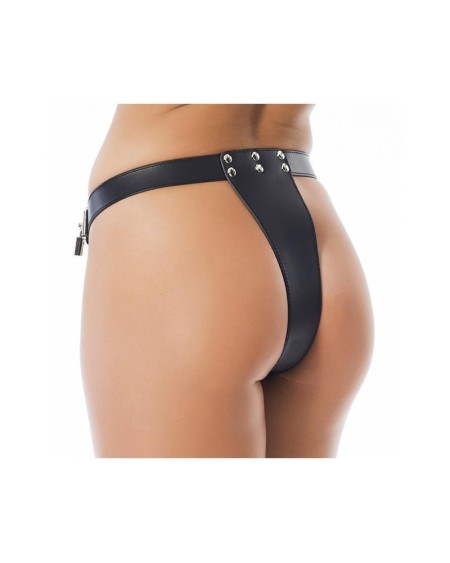 leather chastity briefs adjustable