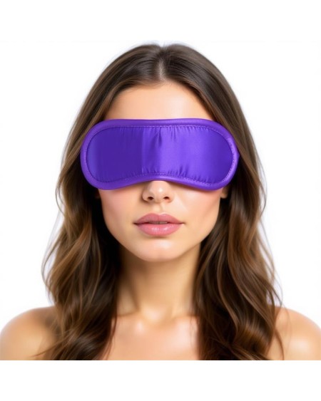 satin blindfold violet