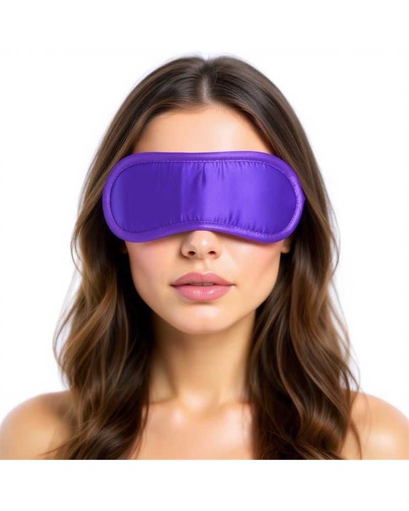 satin blindfold violet