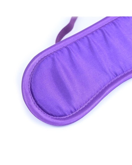 satin blindfold violet