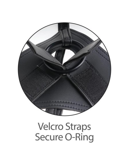 strap-on harness two cocks one hole 7 tan