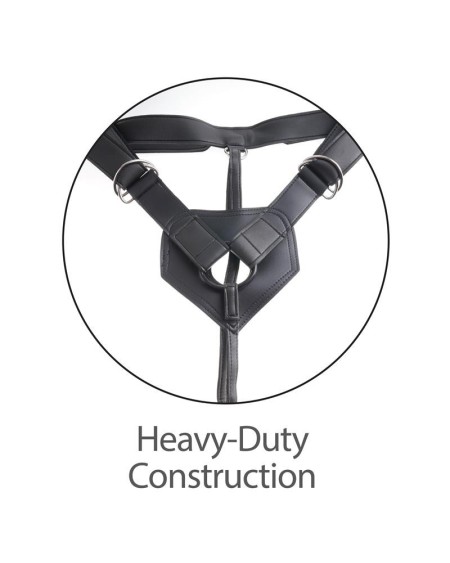 strap-on harness two cocks one hole 7 tan