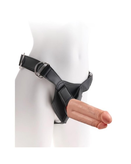 strap-on two cocks one hole 7 cm chair