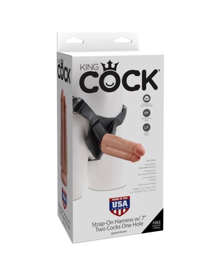 strap-on two cocks one hole 7 cm chair