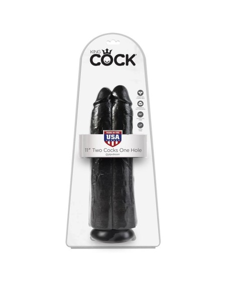 double dildo two cocks one hole noir 11