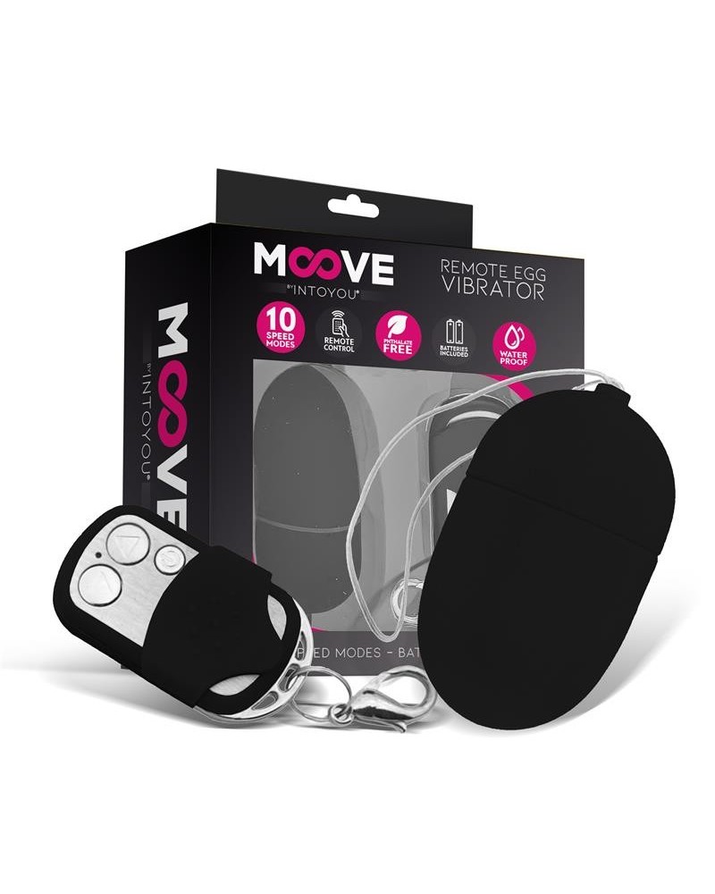 vibrant egg with remote control medium size noir