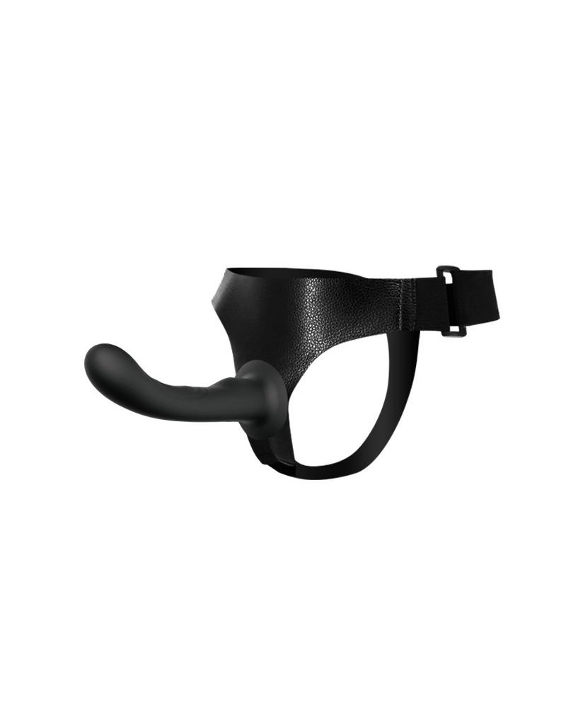 strap-on with silicone dildo noir