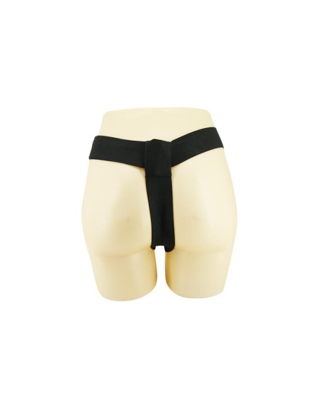 strap-on with silicone dildo noir