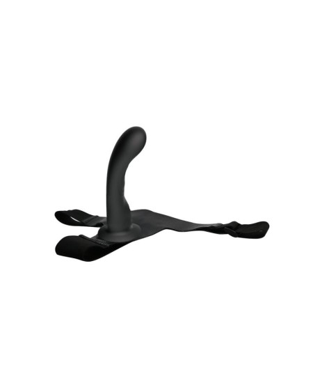 strap-on with silicone dildo noir