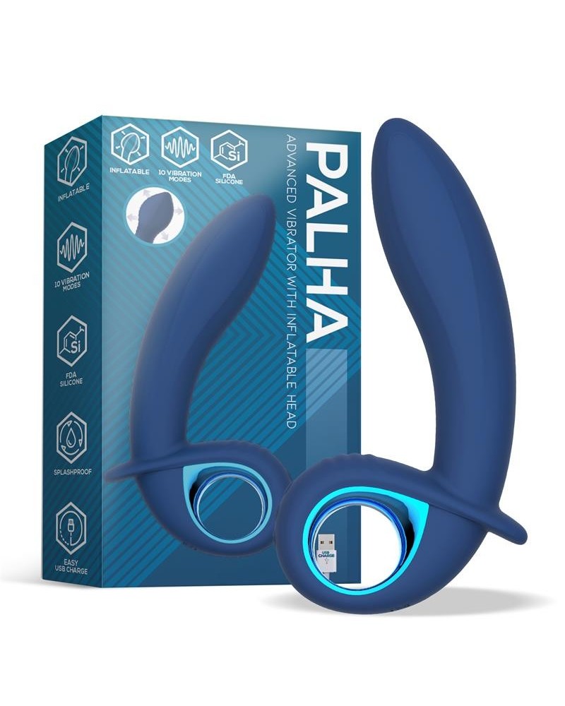 alpha advanced vibe with inflatable and vibration function usb sili...