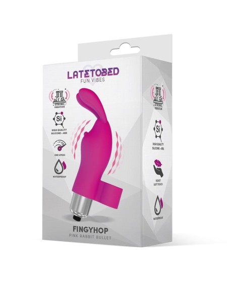 fingyhop vibrant bullet with rabbit silicone rose