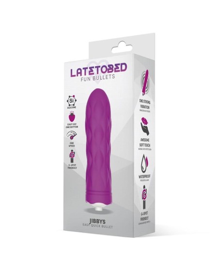 jibbys easy quick vibrant bullet silicone violet