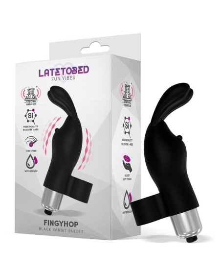 fingyhop vibrant bullet with rabbit noir