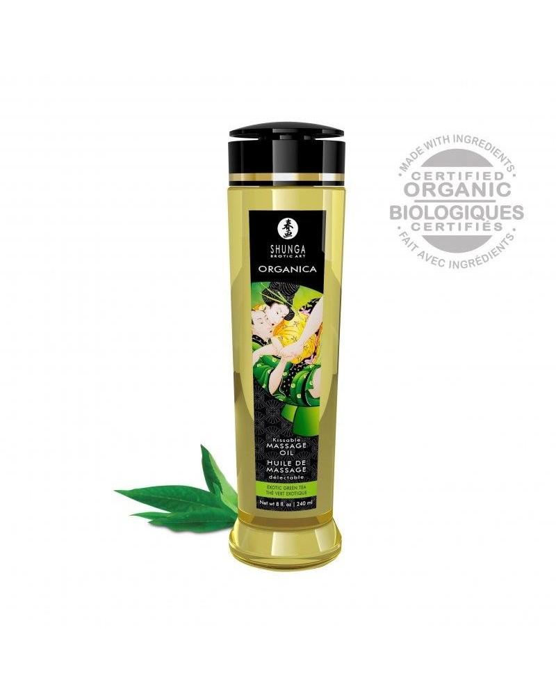 organic massage oil green tee 240 ml