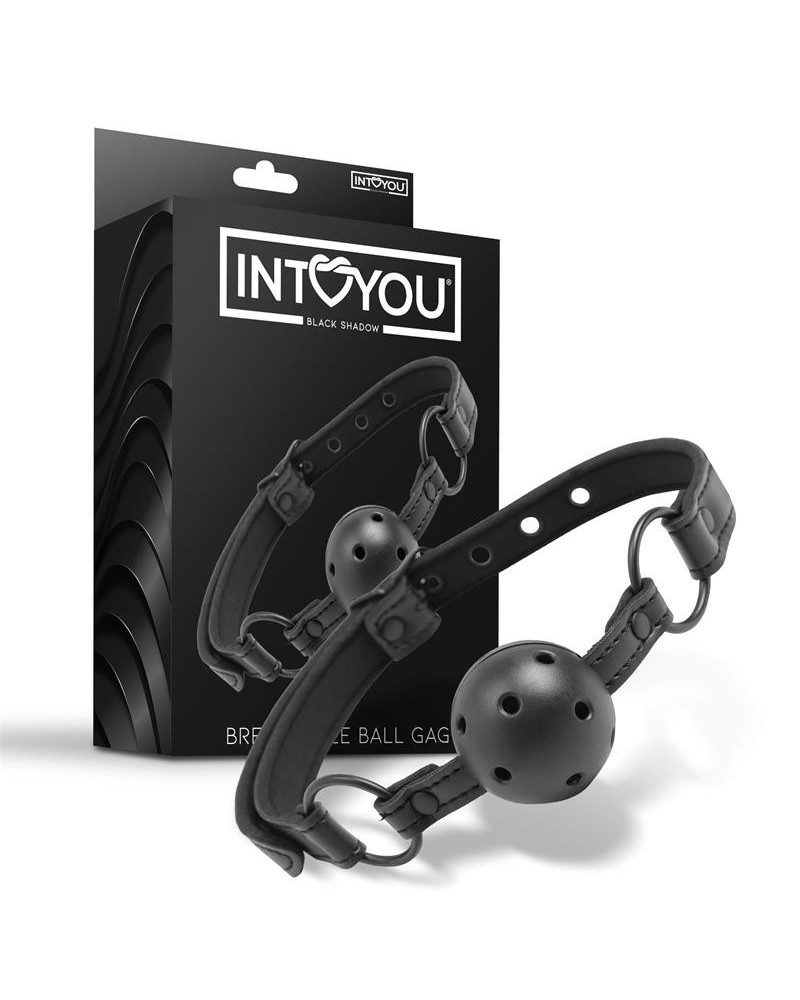 adjustable brrathable ball gag vegan leather