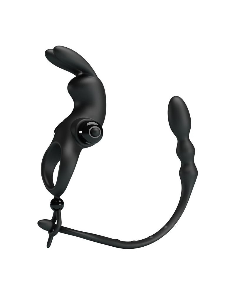 vibrant ring with desmontable anal chain