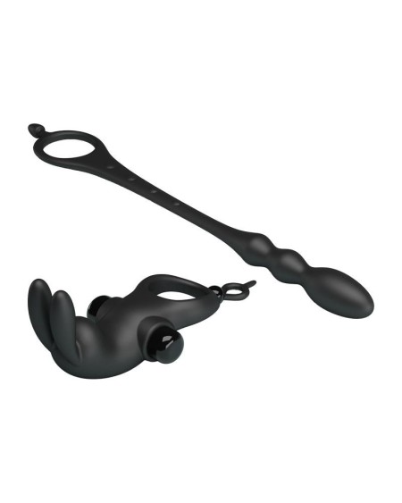 vibrant ring with desmontable anal chain