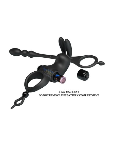 vibrant ring with desmontable anal chain