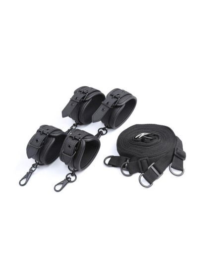 bed restraints set vegan leather