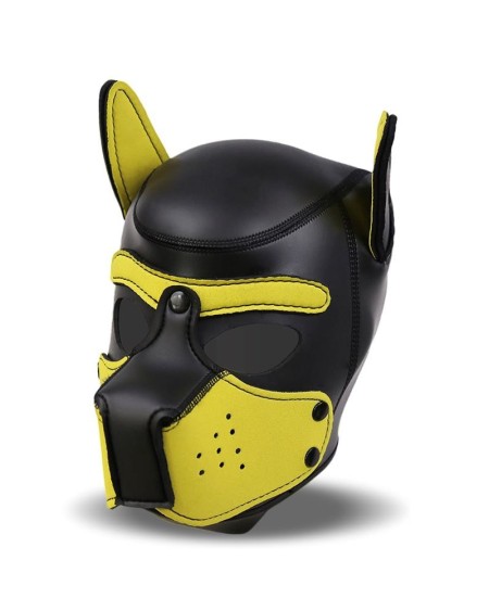 hound neoprene dog hound removable muzzle blackyellow one size