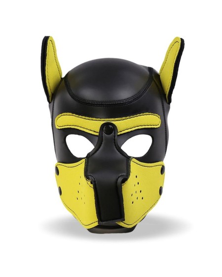 hound neoprene dog hound removable muzzle blackyellow one size