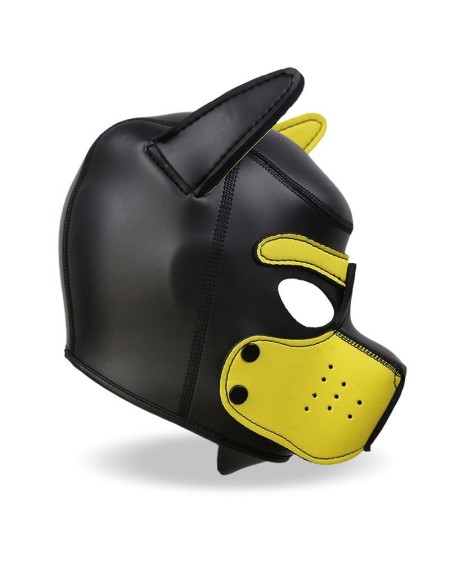 hound neoprene dog hound removable muzzle blackyellow one size