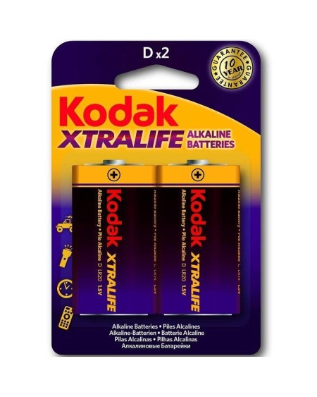 xtralife alkaline battery d lr20 blister of 2