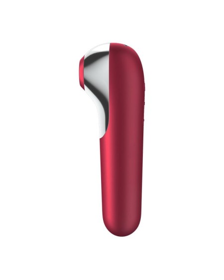 dual love vibe and sucker with air pulse red