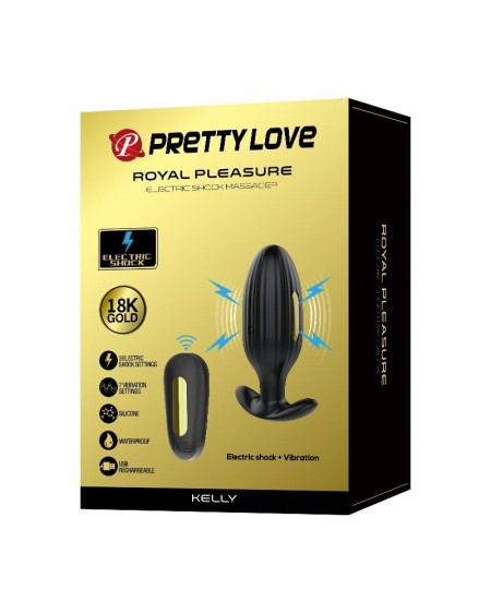 royal pleasure butt plug with electro stimulation usb