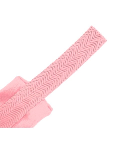 handcuffs with velcro with long fur rose