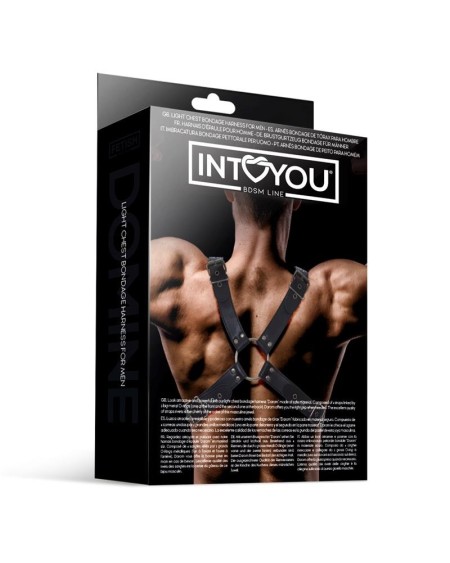 darom male chest bondage harness vegan leather