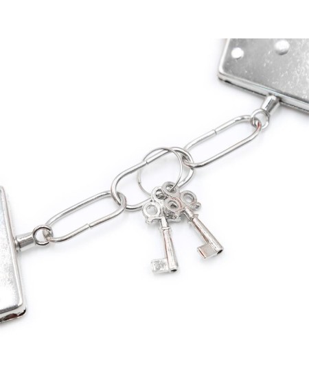 furry metal handcuffs red