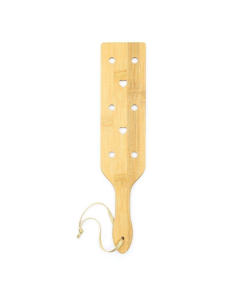 bamboo paddle with hearts 33 cm