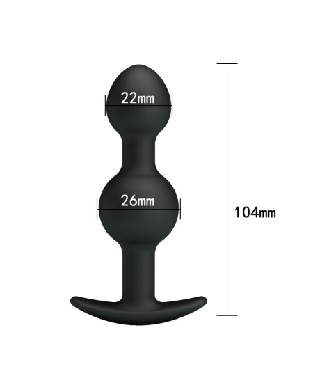 plug bolas anales silicona
