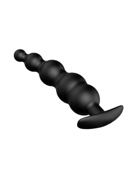 anal bubble plug noir silicone