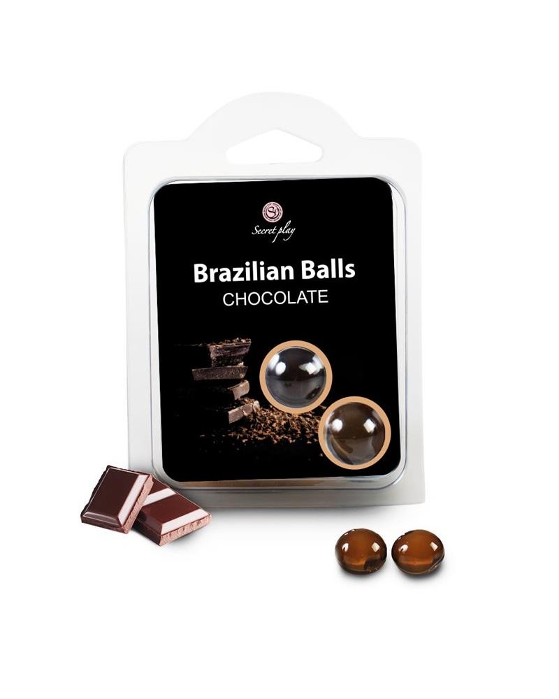 set 2 brazilian balls chocolate aroma