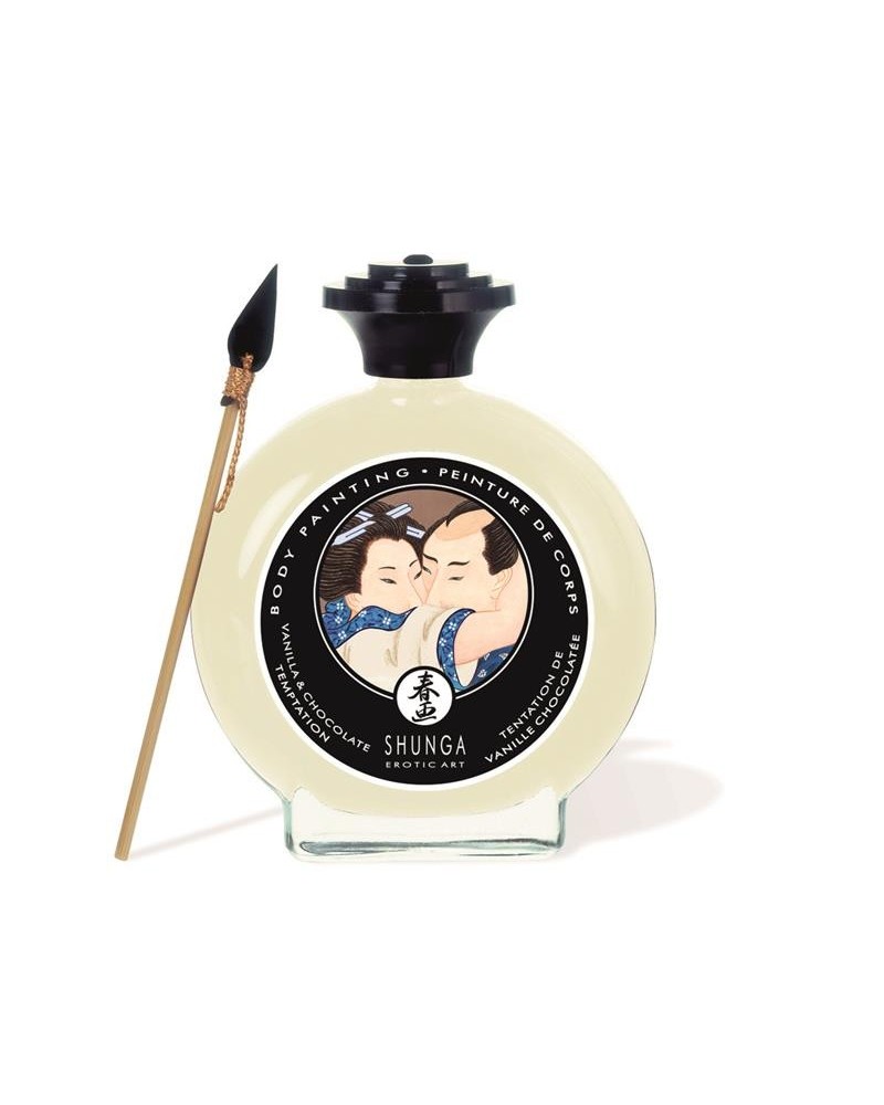 shunga kisable body paint white chocolate and vanilla flavor