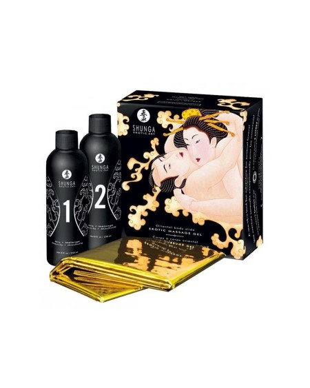 shunga massaje gel kit sparkling wine aroma