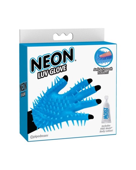 neon luv glove blue