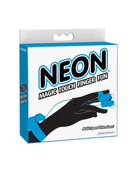 neon magic touch finger fun blue