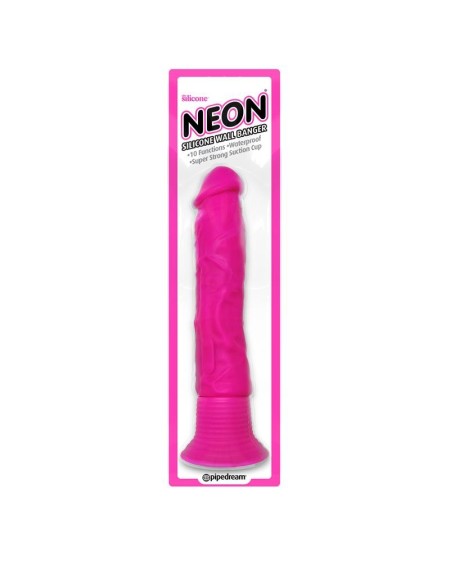 neon silicone vibe wall banger rose