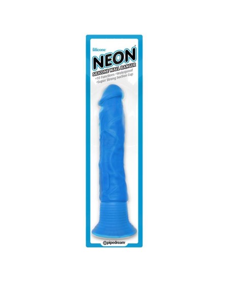 neon silicone vibe wall banger blue