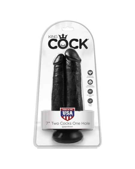 double dildo two cocks one hole noir 7