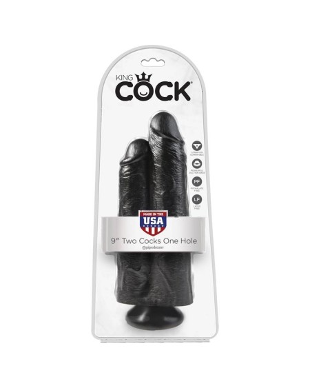 double two cocks one hole noir 9
