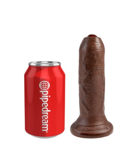 king cock realisic dildo with movable foreskin brown 6