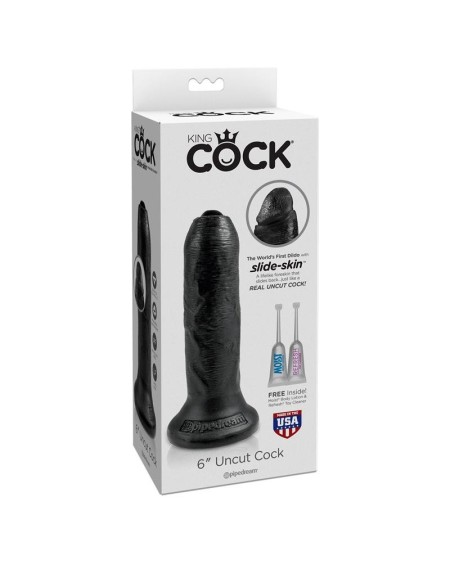 réaliste dildo with movable foreskin noir 6