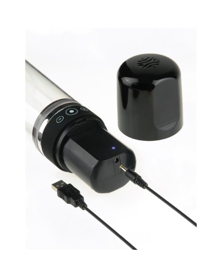 pump worx rechargeable auto-vac penis pump noir