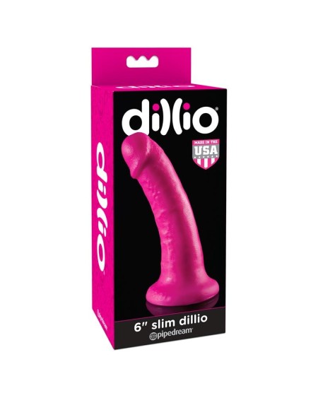 dildo slim 15,2 cm rose