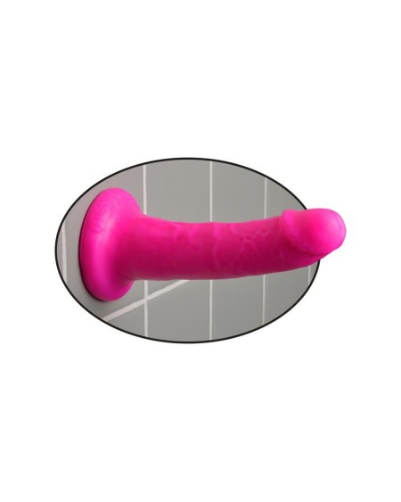 dildo slim 15,2 cm rose